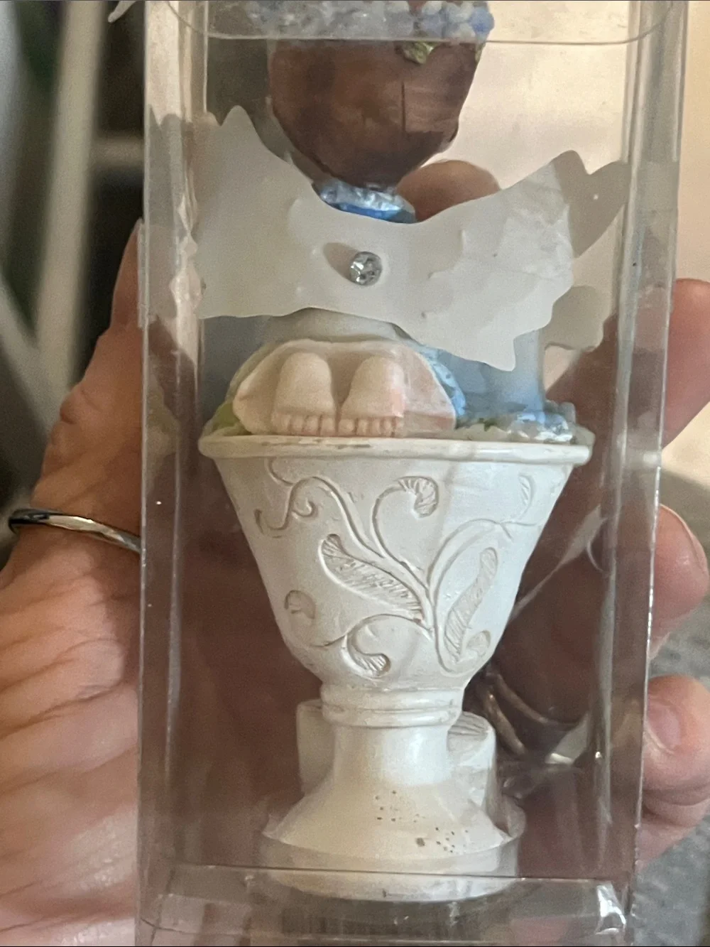 Boy Baptism, Christening, or Communion praying angel figurine. 170